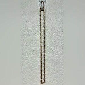 Vintage Gold Tone Bar Chain Link Necklace